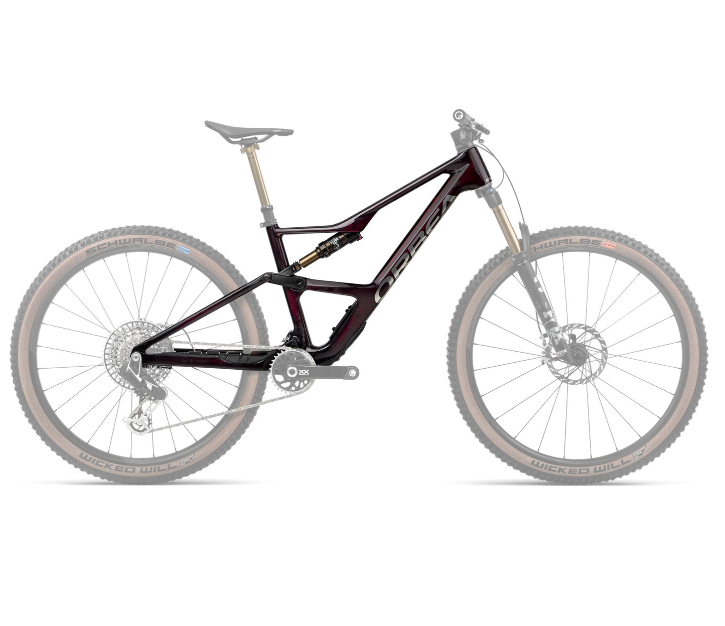 OCCAM OMR+IL SL R+K XL Wine Red Carbon View - Titan